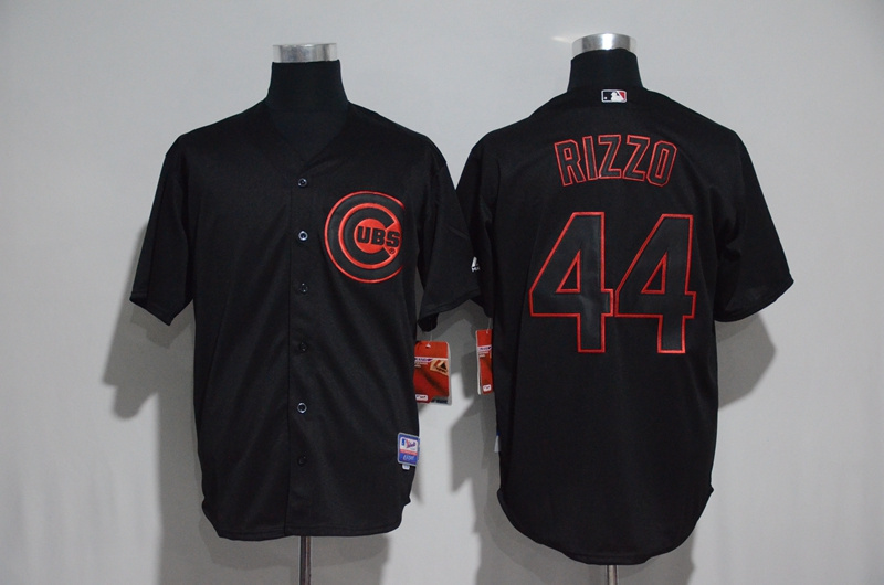 2017 MLB Chicago Cubs #44 Rizzo black jerseys